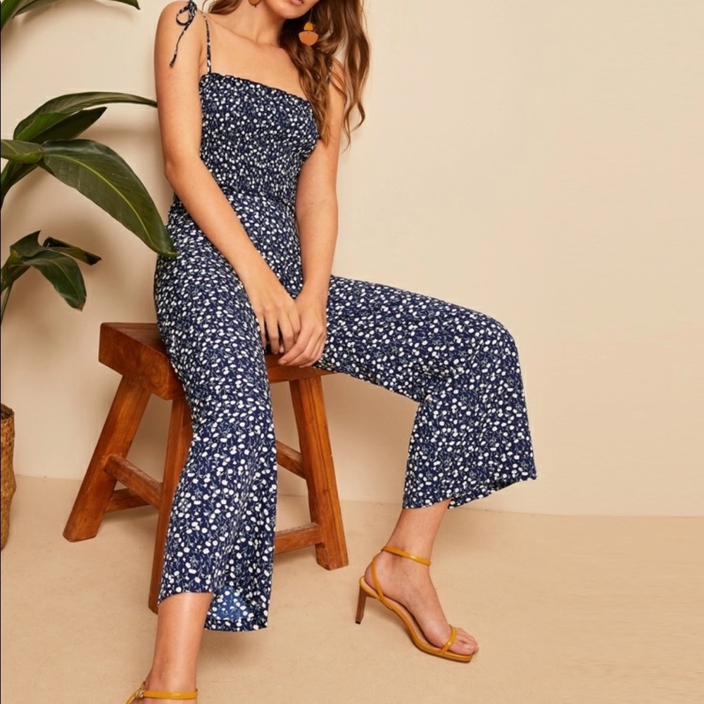 Blue jumpsuit